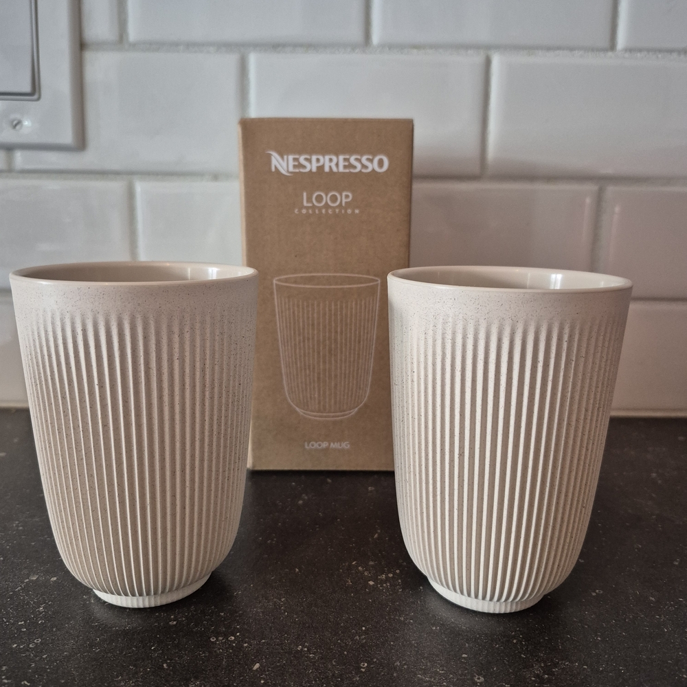 Nespresso Loop Collection Cream Mugs